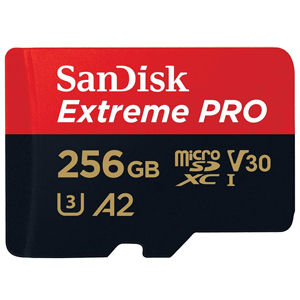 SanDisk 256GB Extreme PRO Micro SDXCカード