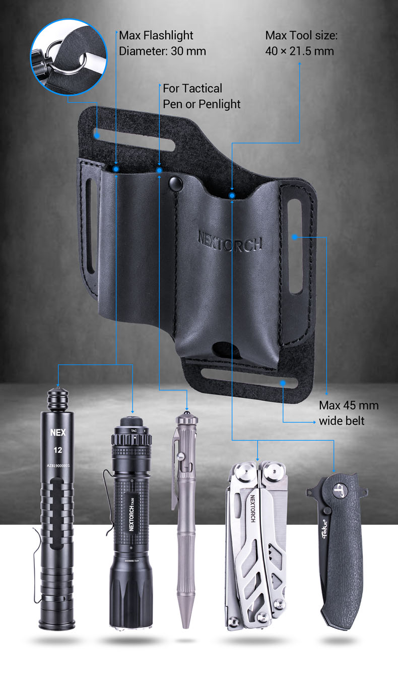 革製 ホルスター V40 EDCレザーホルスター NEXTORCH ネクストーチ Leather Sheath